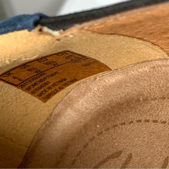 Clarks Artisan blue‎ suede flat with 1 1/4” wedge sole. Size 8.5 runs long. - Picture 10 of 10